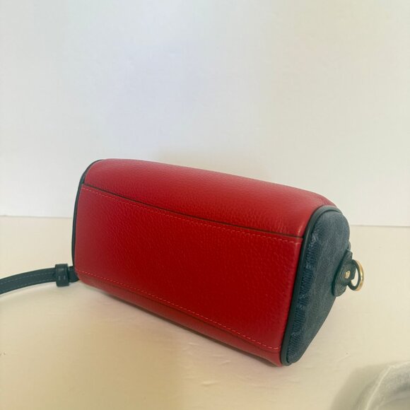 coach Mini Rowan Crossbody Bag In Colorblock Signature Canvas cbm68 - Picture 3 of 6